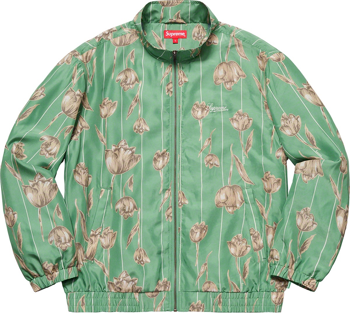 Floral Silk Track Jacket view 7